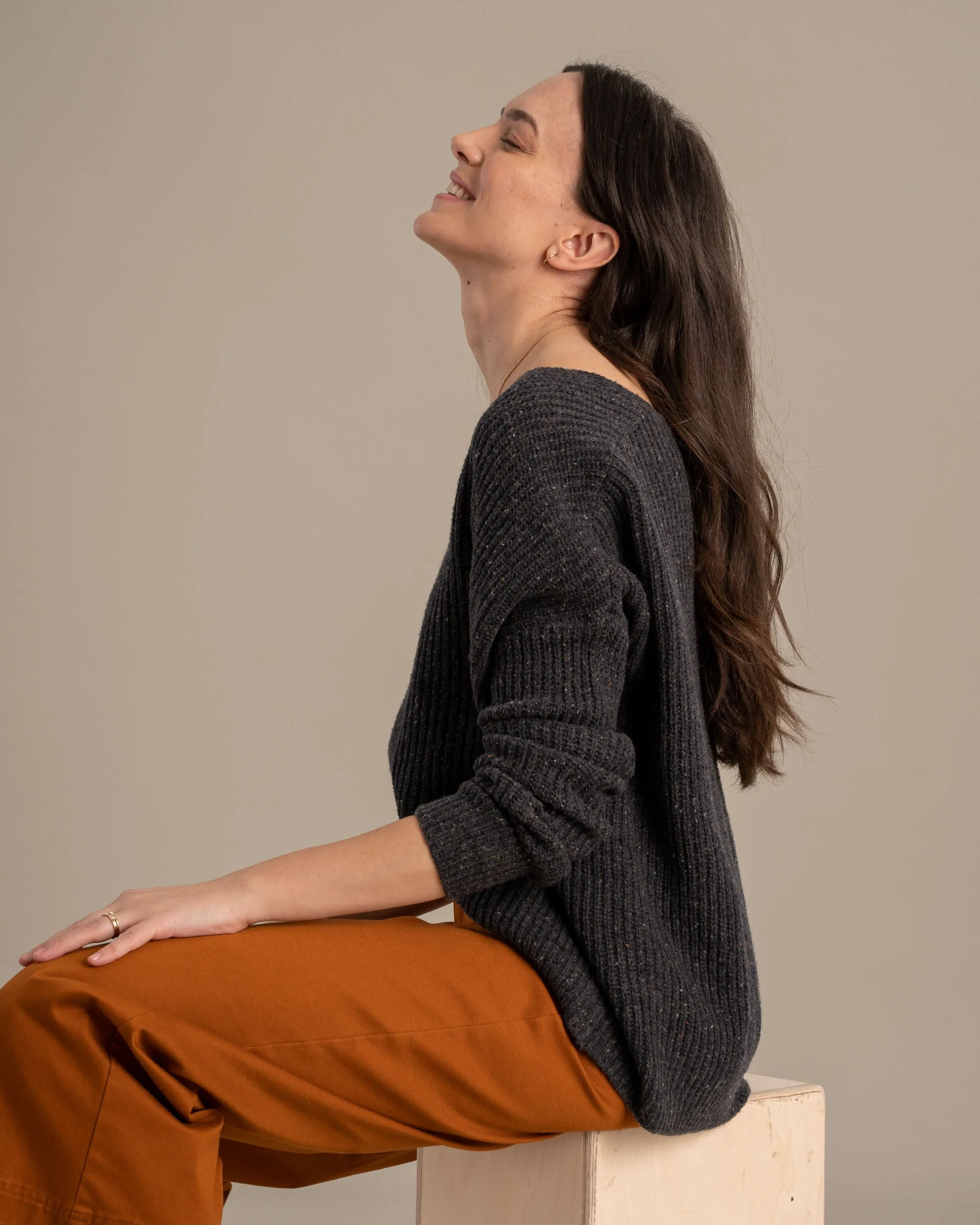 Recycled Wool V-Neck Sweater