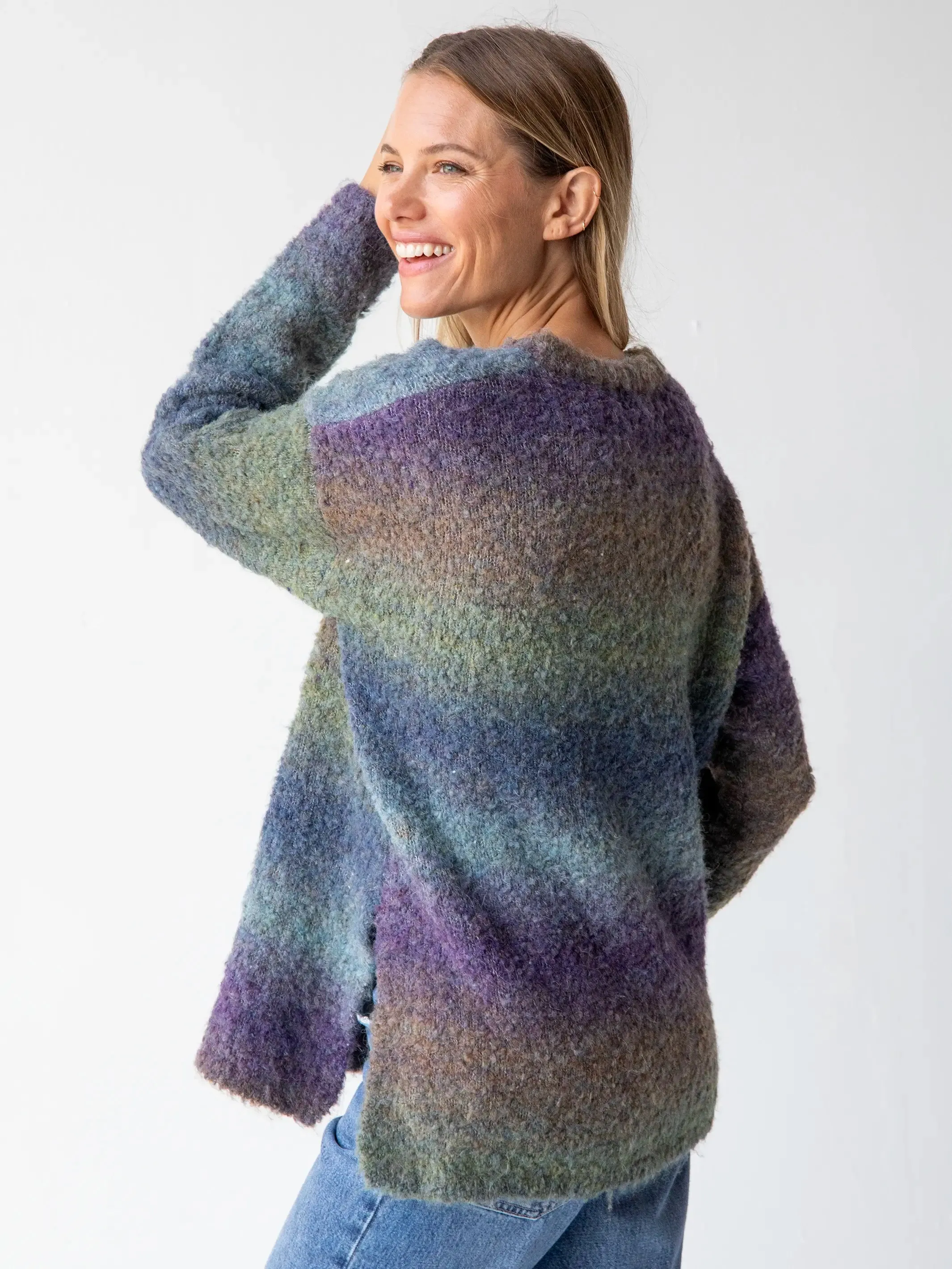 Snuggle Up V-Neck Sweater - Navy