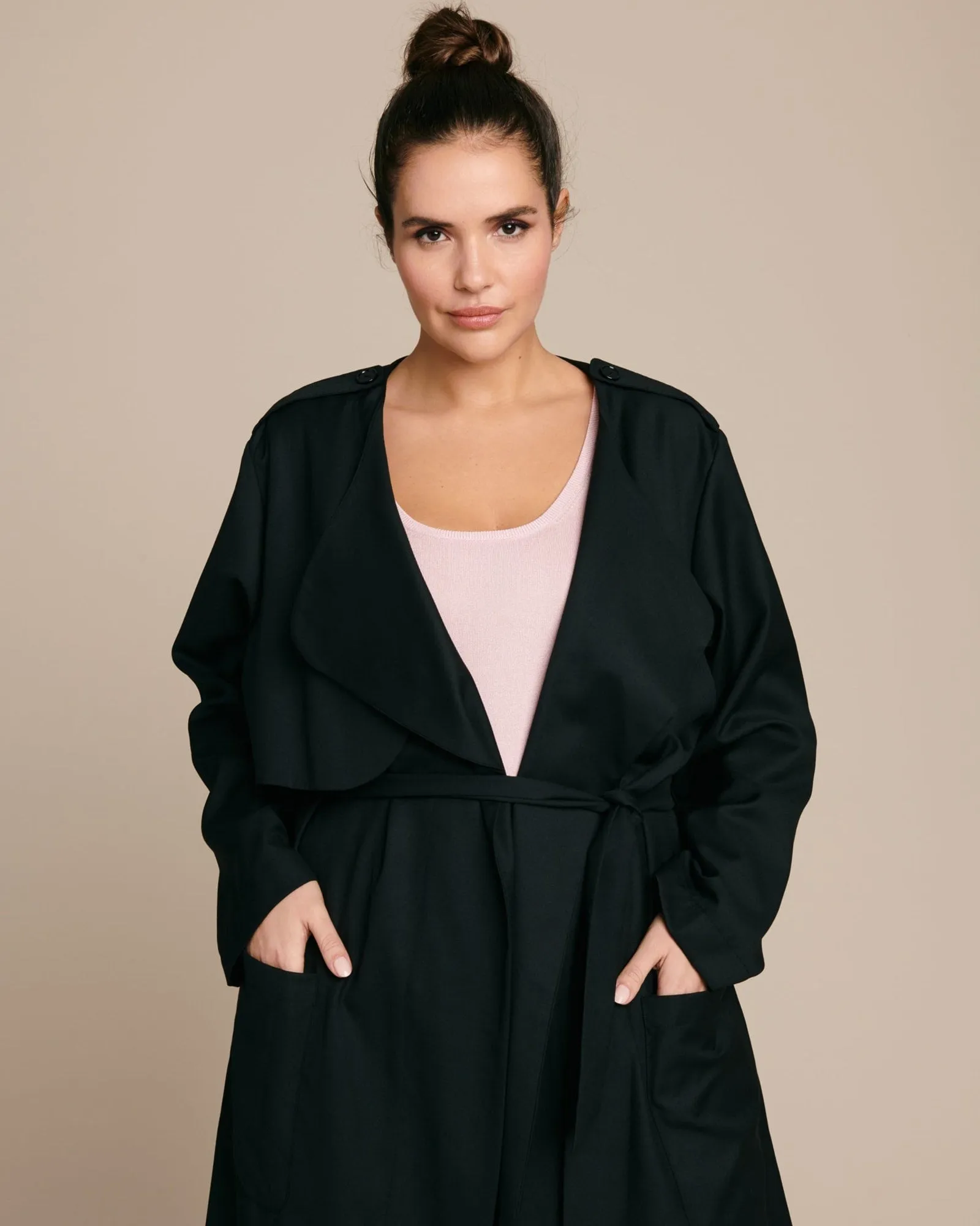 Soft Trench Jacket | Black