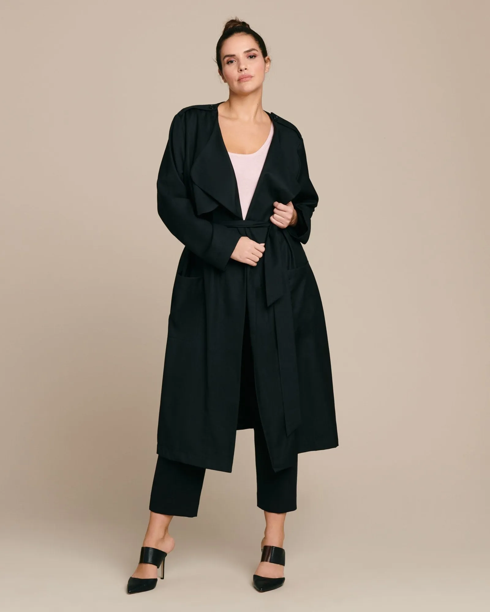 Soft Trench Jacket | Black