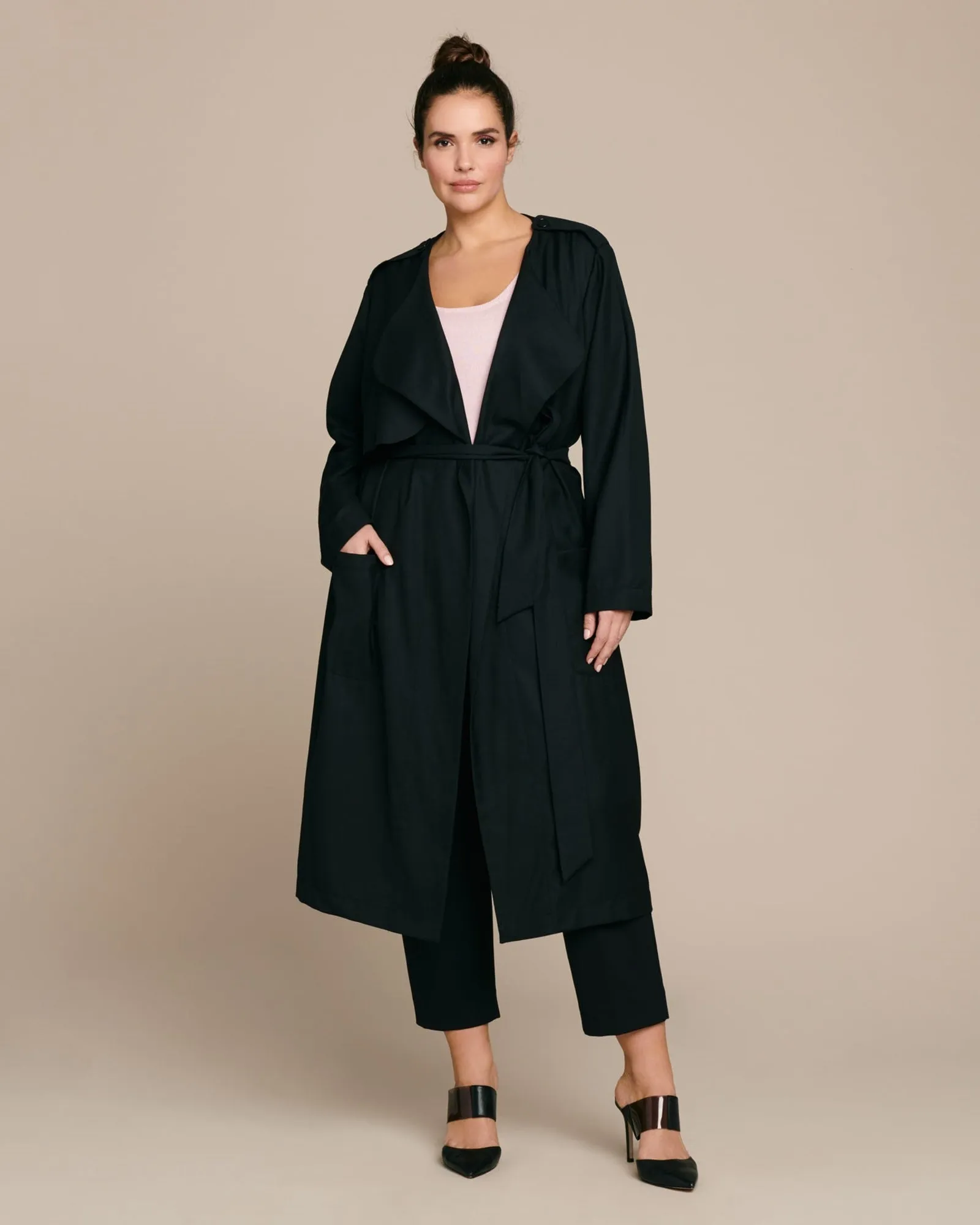Soft Trench Jacket | Black