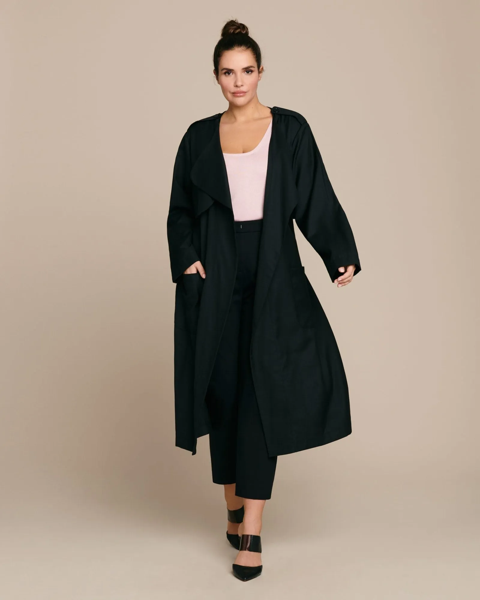 Soft Trench Jacket | Black