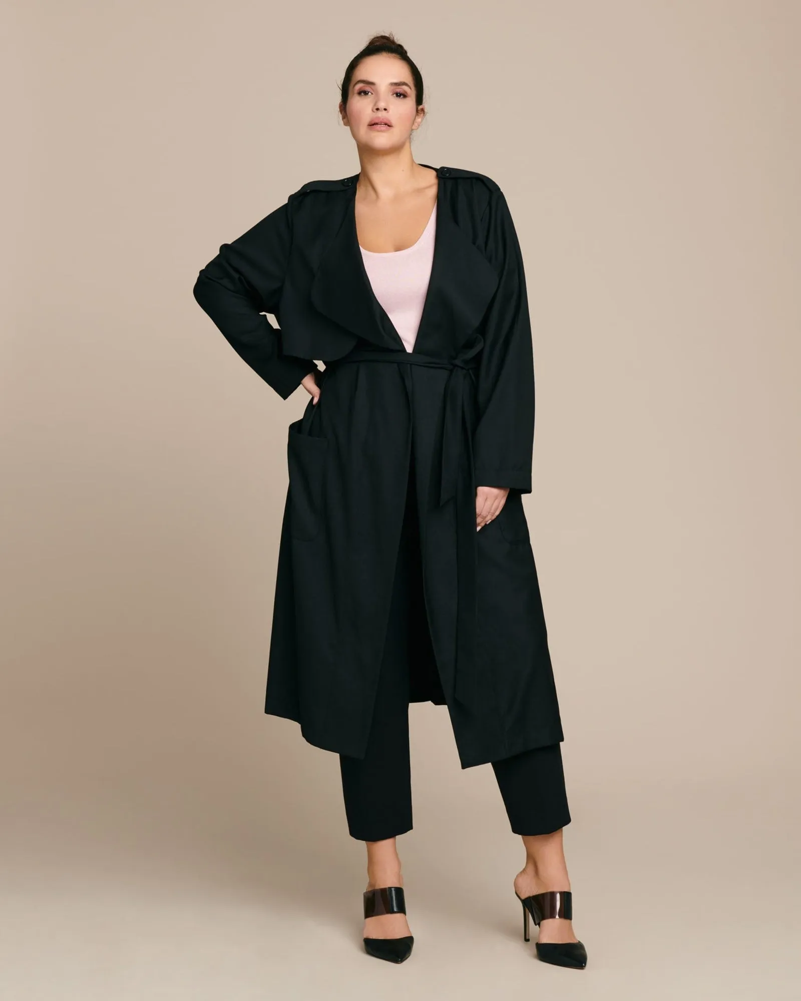 Soft Trench Jacket | Black