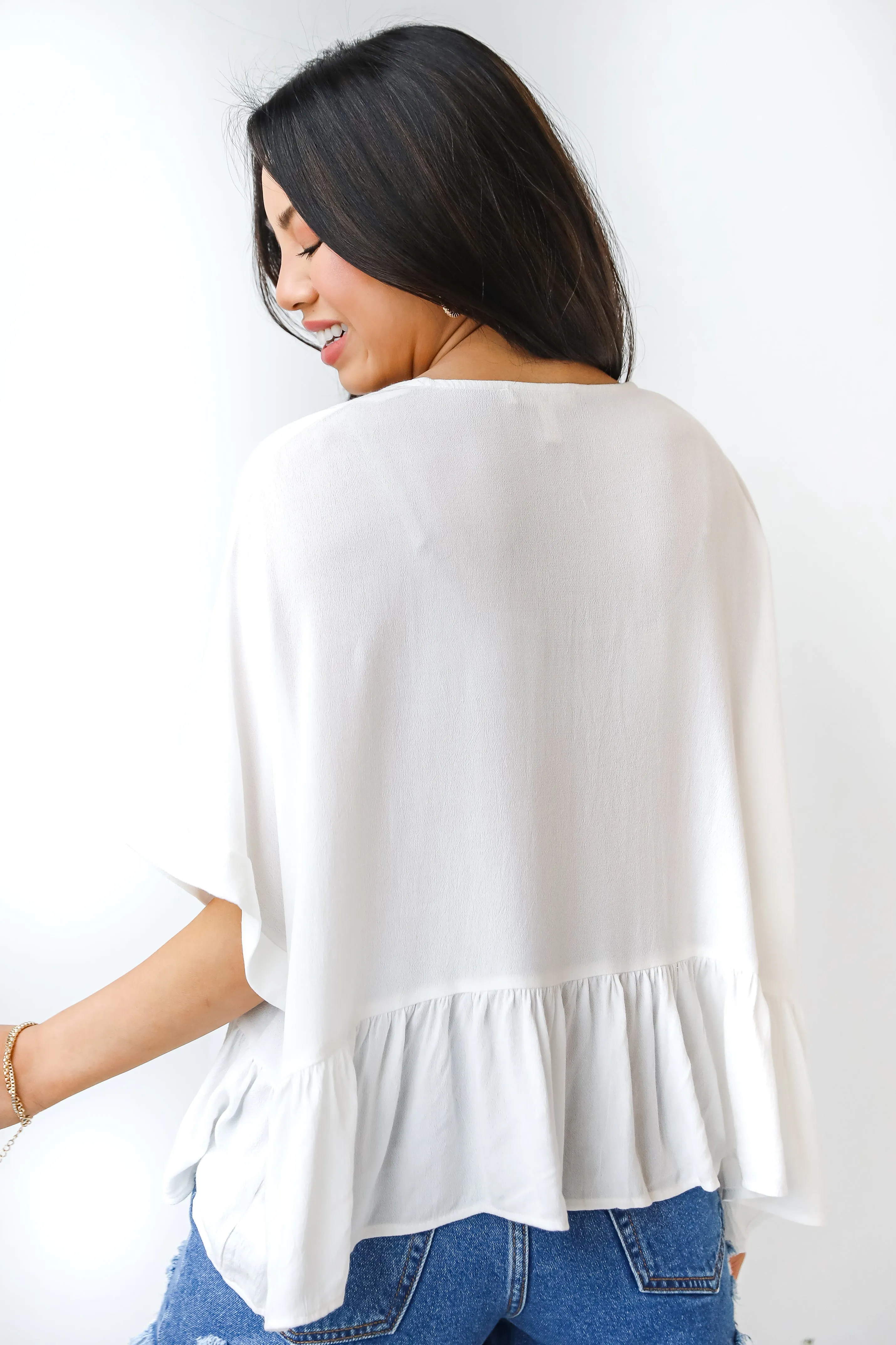 Spring For You Peplum Blouse