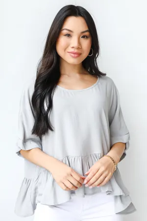 Spring For You Peplum Blouse