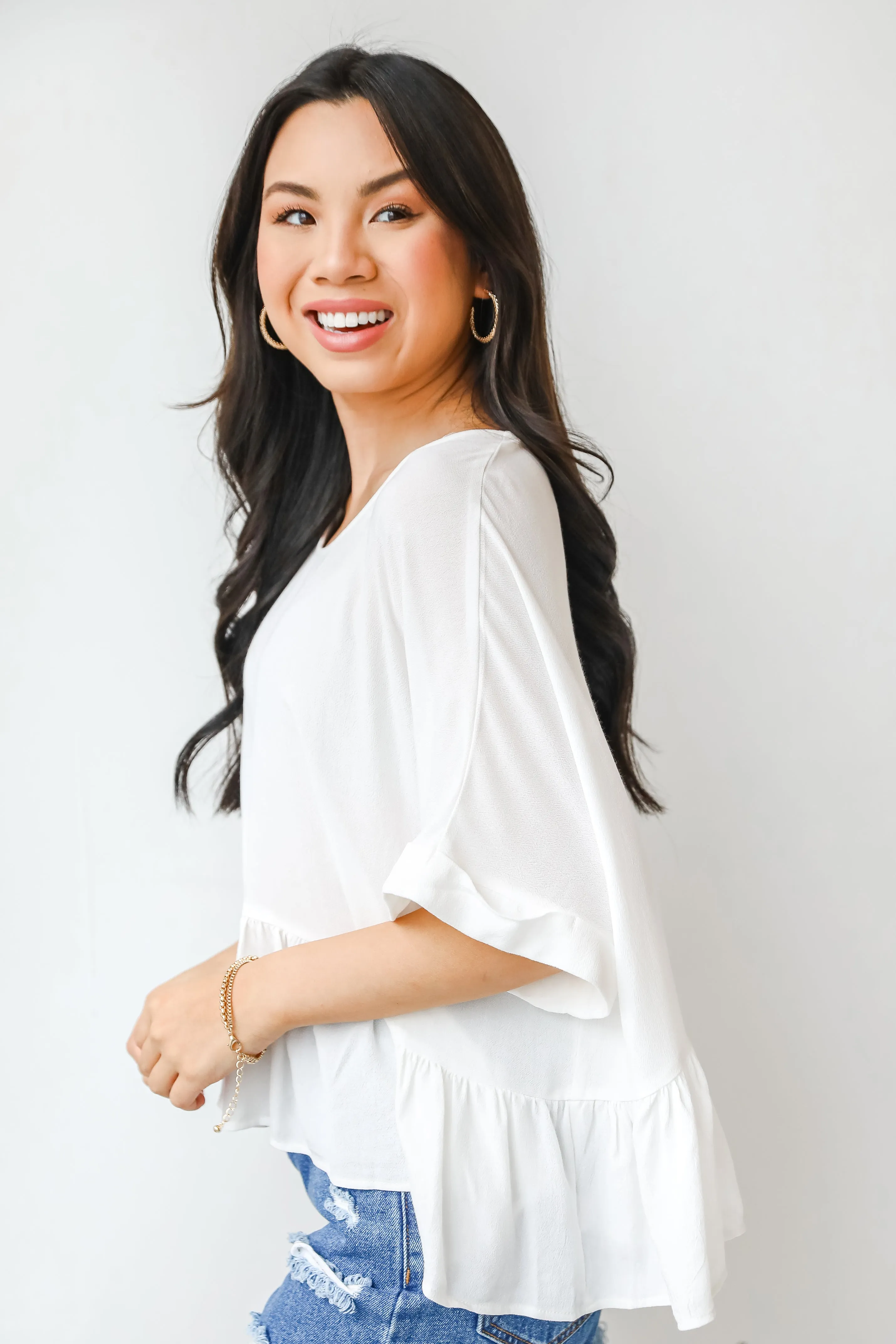 Spring For You Peplum Blouse