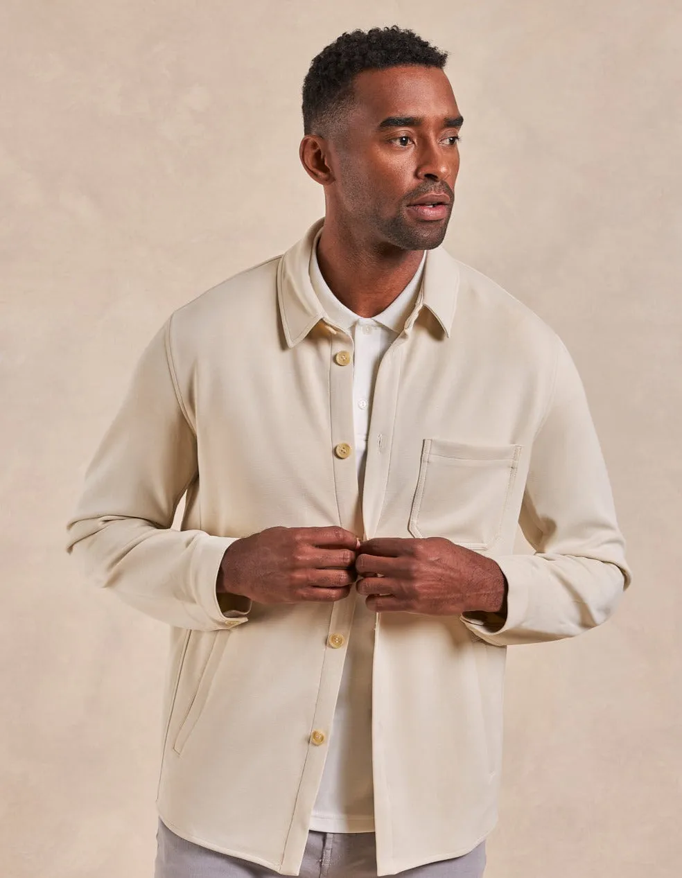The Noah - Double Knit Chore Coat - Ivory