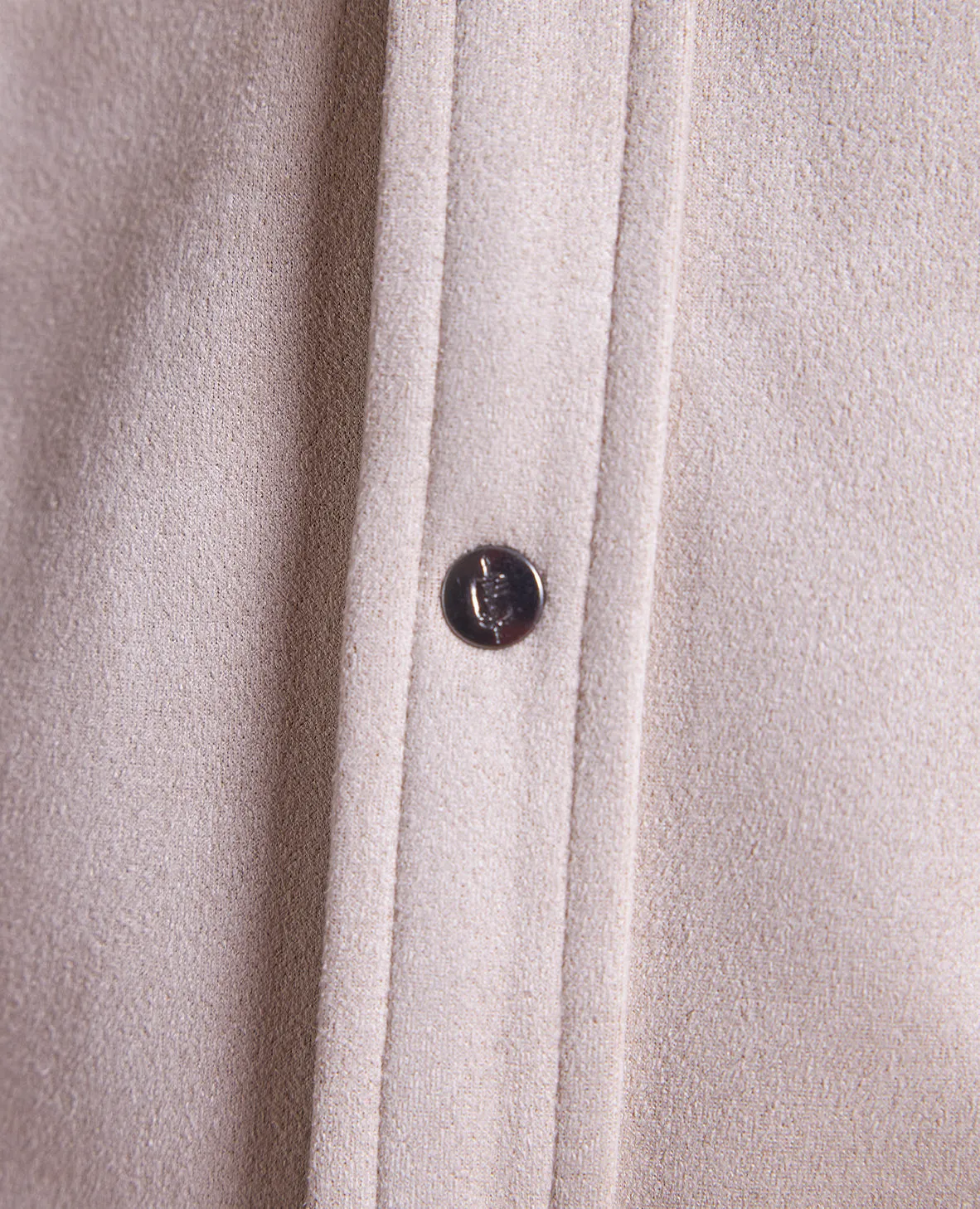The Wyatt - Microsuede Shirt Jacket - Taupe
