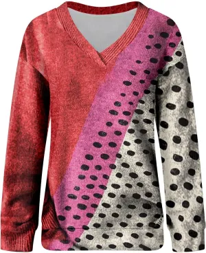 Women's Long Sleeve V Neck Cable Knit Sweater Spring Jumper 2025 Spring Pullover Ladies Dressya Casual Outfits