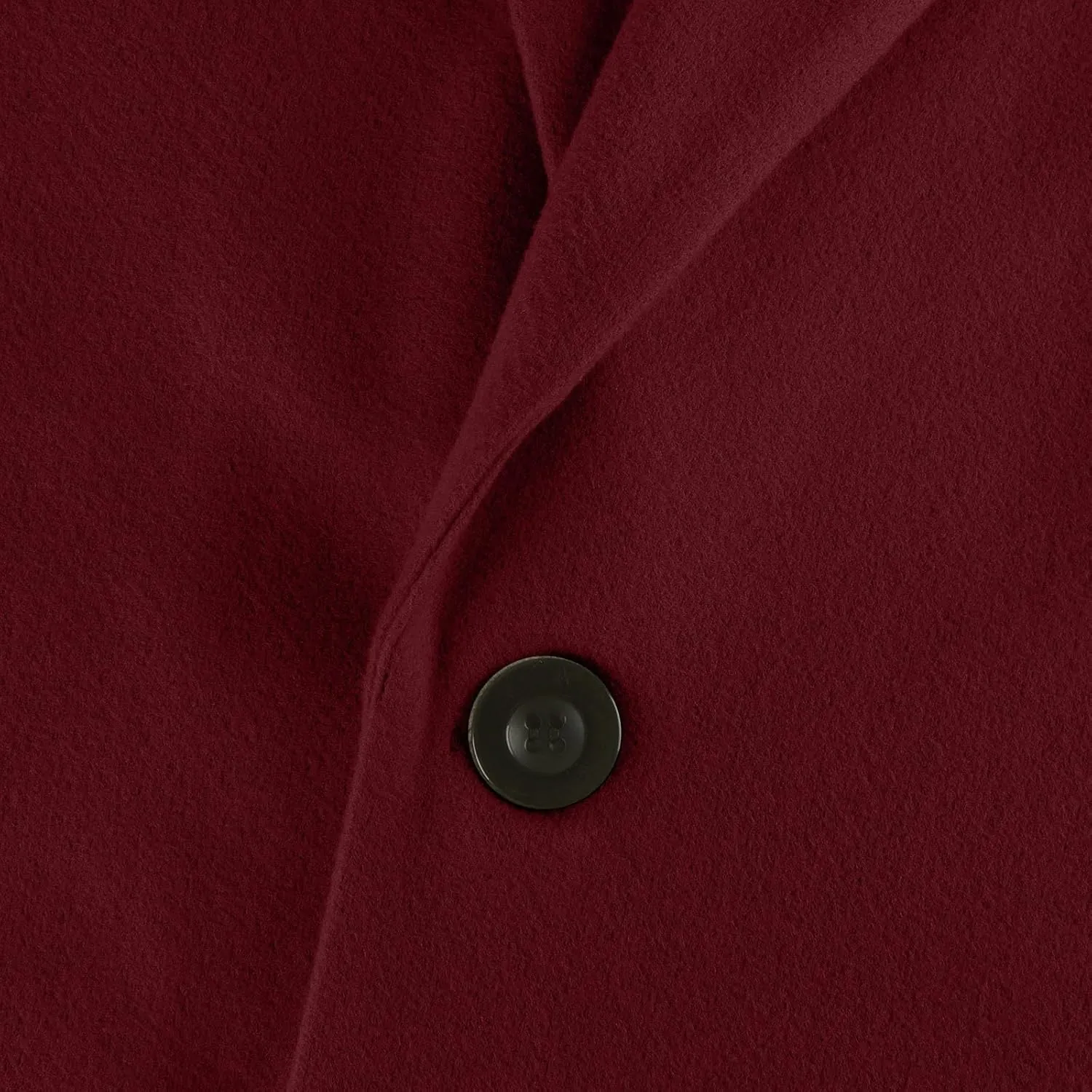 Womens Pea Coats Lapel Neck Button 3/4 Sleeve Coats Winter Double Breasted Wool Coats with Pockets