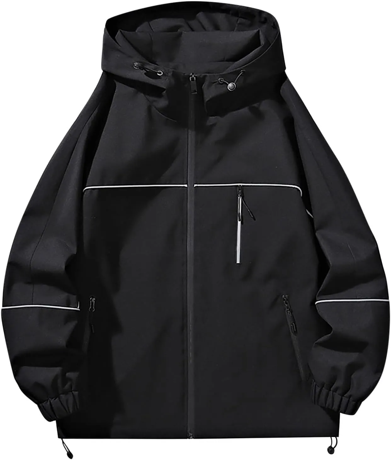 Women's Waterproof Jacket Lightweight Soft Breathable Raincoat Hooded Hiking Jackets Softshell Windbreaker Coats