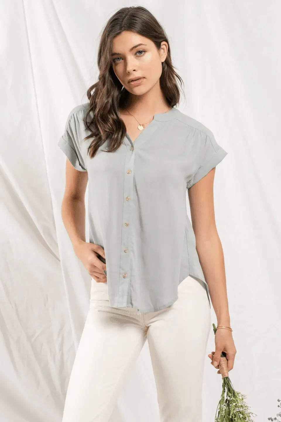 Zayla Top - Sage